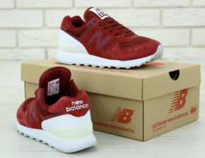   New Balance 574 Red White 5