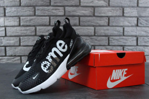  Nike Air Max 270 Supreme Black White (   270  -)