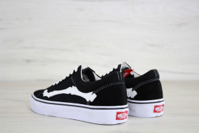  Vans Old School Black White Bones (    -  ) 4