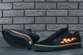  Vans Old School Black Core Fire