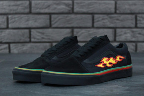  Vans Old School Black Core Fire 3