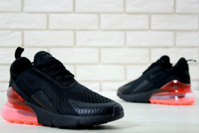   Nike Air Max 270 Triple Black Hot Punch (   270    ) 41-45 8