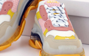   Balenciaga Triple S Yellow Grey Pink (       ) 36-40 7