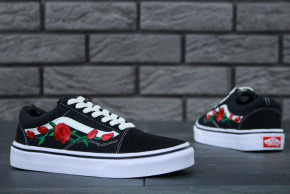  Vans Old Skool Art Black White Rose (    -  )     4