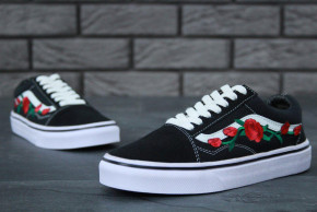  Vans Old Skool Art Black White Rose (    -  )     5