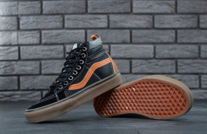  Vans SK8 Old Skool Black Red Leather 4