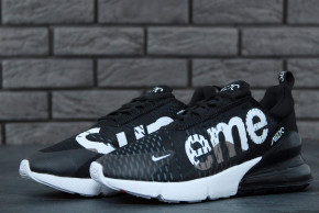  Nike Air Max 270 Supreme Black White (   270  -) 44 8