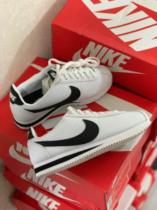    Nike Cortez White Leather ( )     43 3