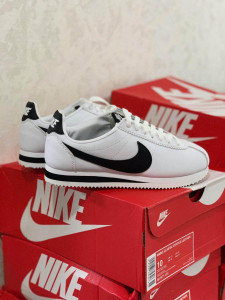    Nike Cortez White Leather ( )     43 4