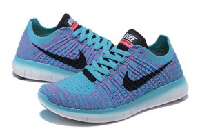  Nike Free Run 5.0 Flyknit Blue 4