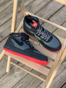    Nike Air Force Hight Black Grey Red (      ) 5