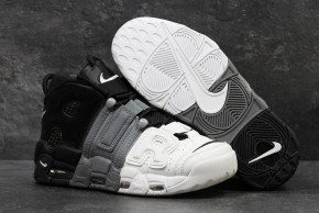   Air More Uptempo Grey Black White 45