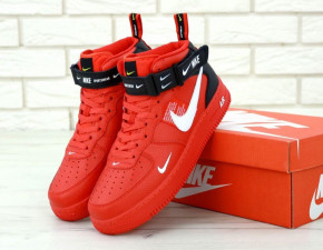   Nike Air Force 1 Mid Red (         )