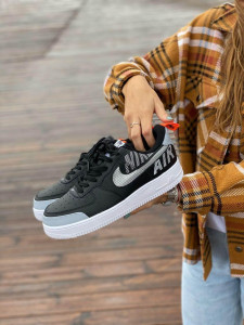   Nike Air Force 1 AF Black White Grey (     1  -)