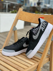   Nike Air Force 1 AF Black White Grey (     1  -) 6