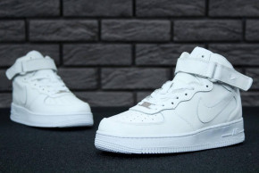  Nike Air Force 1 High White (         36-45) 8