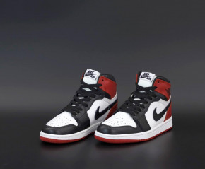    Nike Air Jordan 1 Retro Black White Red (    ) 5