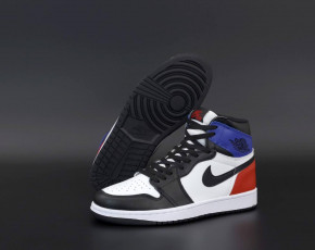    Nike Air Jordan 1 Retro White Red Black Blue (   )