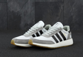   Adidas Iniki Runner Boost Light Grey -  (   /) 4