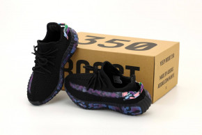  Adidas Yeezy Boost 350 V2 Black Blue Camo Reflective (       ) 4