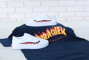  Vans Old Skool Shark White (    ) / 5