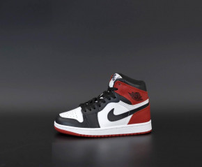    Nike Air Jordan 1 Retro Black White Red (    ) 4