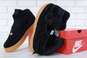      Nike Air Force 1 High Black Gum Winter 10