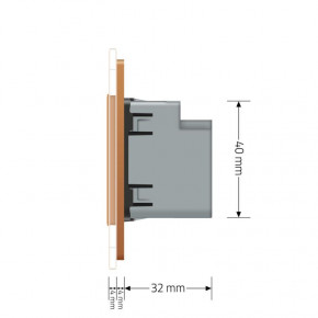  USB-A  USB-C 36W Livolo   (VL-C7FCUA18W.UC18W-2AP) 7