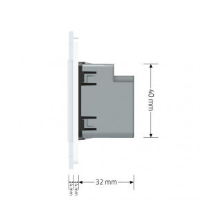  USB-A  USB-C 36W Livolo   (VL-C7FCUA18W.UC18W-2WP) 7