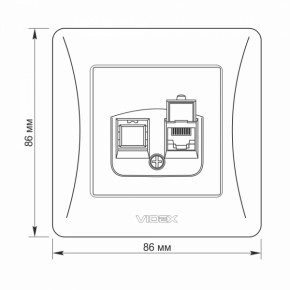  CAT6    VIDEX BINERA (VF-BNSK1PC6-W) 6