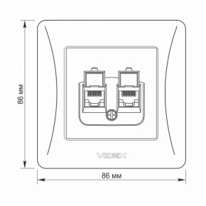  CAT6+CAT3    VIDEX BINERA (VF-BNSK2PC6TF3-BG) 6