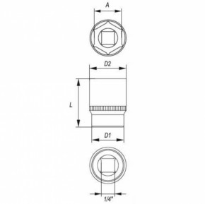   6- Yato 1/4" 425 (YT-1401) 3