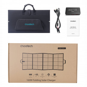     Choetech 160W (196x54) 1x100W,1*USB QC3.0 18W,1*USB-C PD3.0 45W, 1xUSBA 12W (SC010-BK) 5