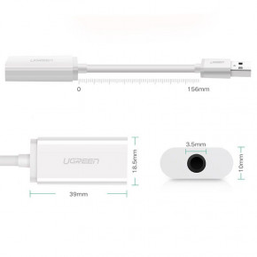   USB AUX jack, TRRS (Mic & Ear), ALC4042 Ugreen  US206 (30712) 5