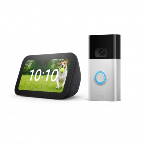   Ring Video Doorbell Satin Nickel   Echo Show 5 (3rd Gen)