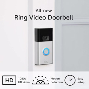   Ring Video Doorbell Satin Nickel 3