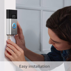   Ring Video Doorbell Satin Nickel 4