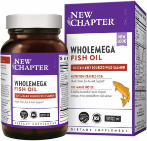   New Chapter Wholemega Fish Oil 180  (4384303976)