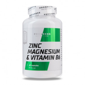   Progress Nutrition Zinc Magnesium Vitamin B6 60  