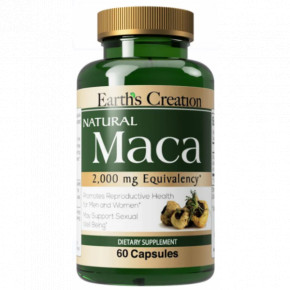   Earths Creation Maca 2000 mg 60 