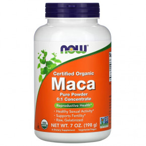   NOW Maca Pure Certified Organic 198  