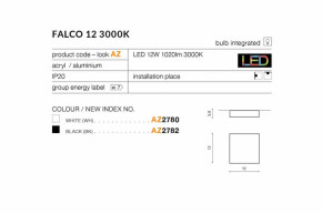   AZzardo FALCO 12 3000K AZ2782 4