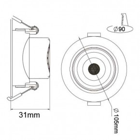    NORA-9 9W 6400K  Horoz Electric (016-053-0009-010) 3