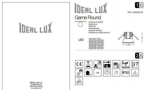   Ideal Lux GAME ROUND 192284 4