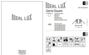   Ideal Lux GAME SQUARE 192352 3