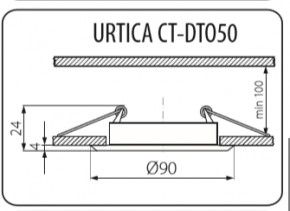   Kanlux URTICA CT-DTO50-AB 19550 3