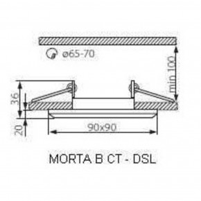   Kanlux MORTA B CT-DSL50-SR 22112 3