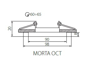   Kanlux MORTA OCT-SR 26714 3