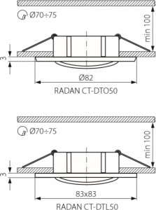   Kanlux RADAN CT-DTL50 7361 3