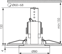   Kanlux DELE AL-204-C/M 913 4